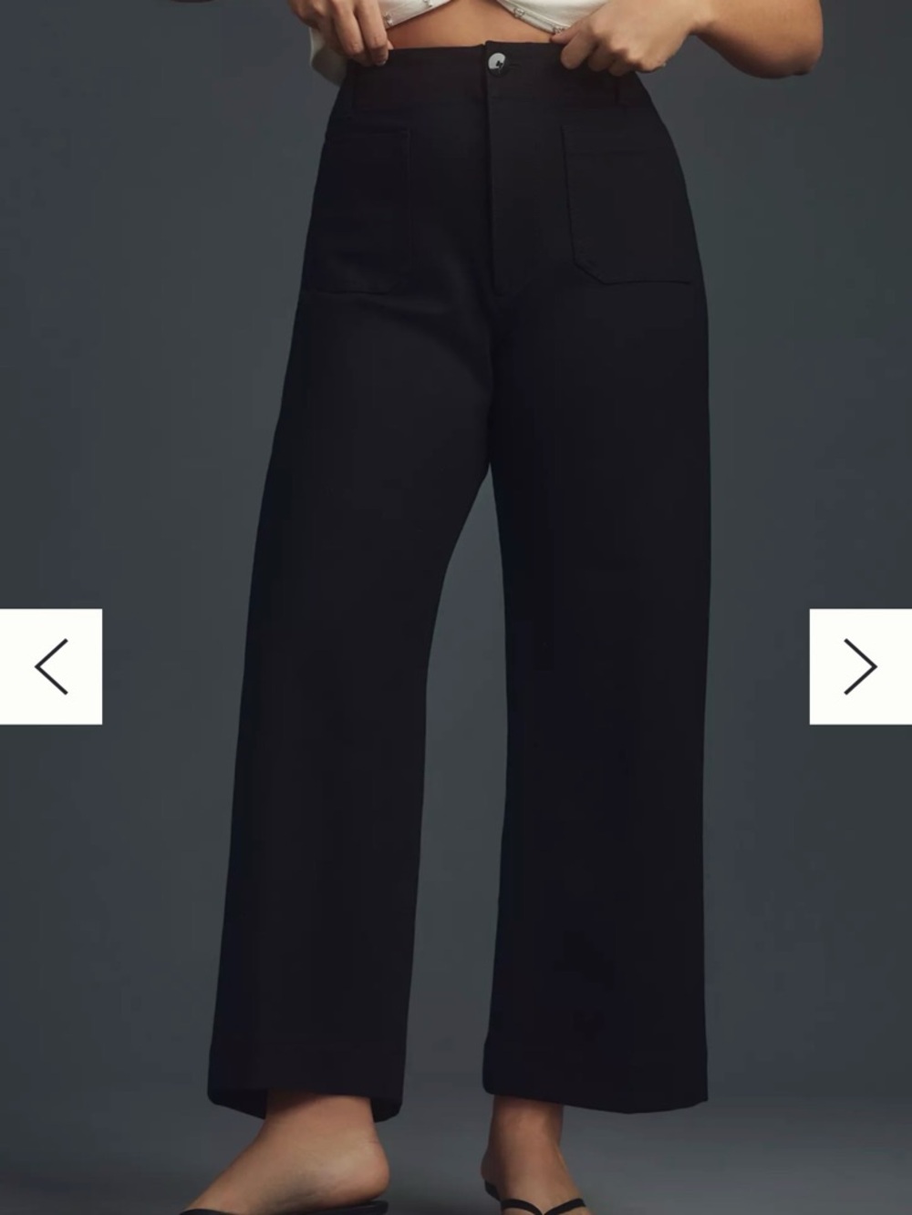 The Colette Ponte Crop Wide-Leg Pants by Maeve